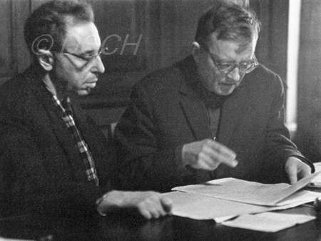 <p>С дирижёром Николаем Семёновичем Рабиновичем в ден…</p>