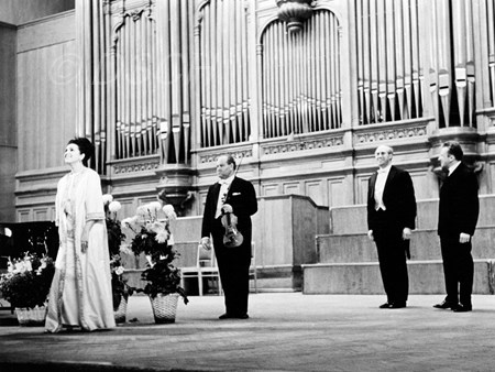 <p>Galina Vishnevskaya, David Oistrakh, Mstislav Rost…</p>