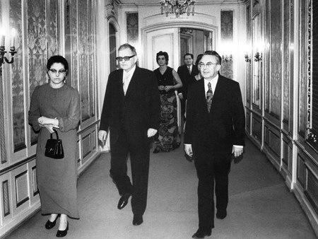 <p>Ирина Шостакович, Дмитрий Шостакович, директор Гос…</p>