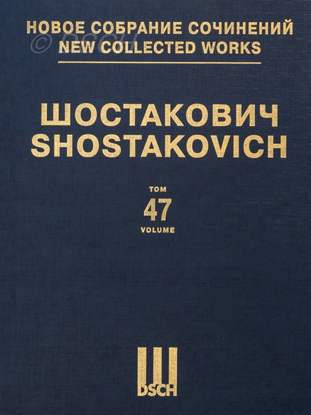 Cello Concerto No 1. Op. 107. Piano score.
