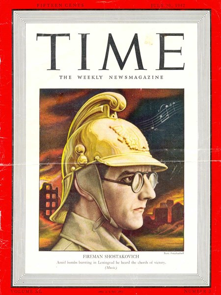 <p>Cover of Time magazine of 20 July 1942 with a comp…</p>